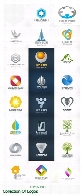 تصاویر وکتور لوگوهای متنوعCollection Of Logos