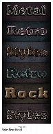 استایل افکت های فلزیStyles Retro metall