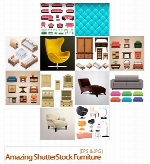 تصاویر وکتور لوازم خانگی، مبلمان، کمد، صندلی از شاتر استوکAmazing ShutterStock Furniture