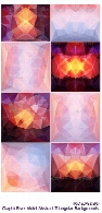 تصاویر لایه باز پس زمینه های انتزاعی مثلثی بنفش از گرافیک ریورGraphicRiver Violet Abstract Triangular Backgrounds Set