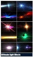 کلیپ آرت تصاویر افکت نورهای متنوع از گرافیک ریورGraphicRiver 35 Ultimate Light Effects