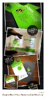 تصاویر لایه باز قالب های پیش نمایش کارت ویزیت های فانتزی از گرافیک ریورup Pack