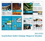 قالب ایندیزاین مجله الگوهای طراحی مدرن از گرافیک ریورGraphicRiver Stylish InDesign Magazine Template