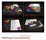 تصاویر وکتور قالب آماده جلد بروشور، پاکت، سی دی از گرافیک ریورGraphicRiver Web Design Corporate Identity