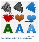 اکشن افکت های متنوع متن از گرافیک ریورGraphicRiver Style iT Action Collection