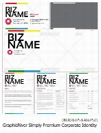 تصاویر قالب آماده بروشور های تجاری ساده از گرافیک ریورGraphicRiver Simply Premium Corporate Identity