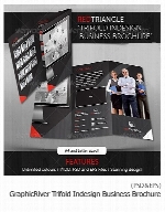 تصاویر قالب های آماده وکتور و تصاویر لایه باز بروشورهای تجاری و تبلیغاتی سه لایه از گرافیک ریورGraphicRiver Red Triangle Trifold Indesign Business Brochure