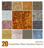 تصاویر الگوهای پترن فرش، ریش ریش، پشمی، اسفنجی از گرافیک ریورGraphicRiver Fabric Seamless Patterns