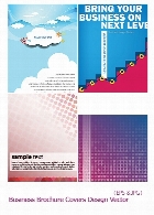 تصاویر وکتور طرح های متنوع جلد بروشور های تجاریBusiness Brochure Covers Design Vector