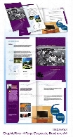 تصاویر ایندیزاین قالب آماده بروشورهای شرکت از گرافیک ریورGraphicRiver 4 Page Corporate Brochure A4