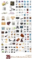 تصاویر آیکون سه بعدی متنوع3D Icon Collection 25 EPS Vector Stock