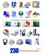 تصاویر آیکون متنوع کامپیتری ویندوز 7Windows Seven Icons