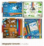 تصاویر وکتور عناصر طراحی نمودار گرافیکیInfographic Elements