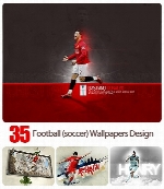 تصاویر والپیپرهای بازیکنان فوتبالFootball Soccer Wallpapers Design