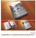 تصاویر قالب های آماده وکتور بروشورهای تبلیغاتی گرافیک ریور01 GraphicRiver Corporate Business Brochure