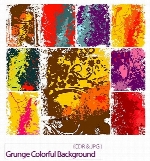 تصاویر کورل پس زمینه های رنگارنگ گرانجGrunge Colorful Background