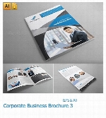 تصاویر قالب های آماده وکتور بروشورهای تبلیغاتی گرافیک ریورCorporate Business Brochure 03
