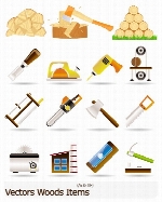 تصاویر لوگوهای چوب و ابزار نجاریVectors Woods Items