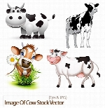 تصاویر وکتور گاوImage Of Cow Stock Vector