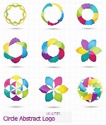 تصاویر لوگوهای دایره ای انتزاعیCircle Abstract Logo