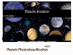 مجموعه براش های سیارهPlanets Photoshop Brushes Set
