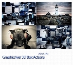 اکشن تبدیل عکس به عکس سه بعدی گرافیک ریورGraphicriver 3D Box Actions