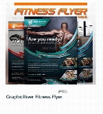 تصاویرلایه باز بروشور بدنسازی گرافیک ریورGraphicRiver Fitness Flyer