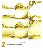 تصاویر الگوهای امواج طلاییGold Waves Patterns