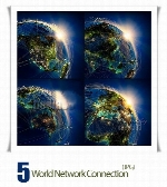 تصاویر با کیفیت اتصال به شبکه های جهانیWorld Network Connection