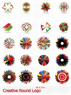 تصاویر لوگوهای خلاقانه دایره ایCreative Round Logo