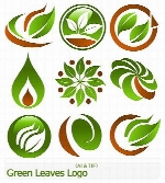 تصاویر لوگوی برگ سبزGreen Leaves Logo