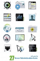 آیکون های وکتور تجهیزات سرورServer Administration Icons