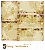 فریم های طلاییVintage Gold Frames