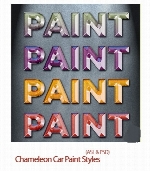 استایل های افکت متن به سبک خودروChameleon Car Paint Styles