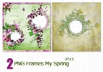 فریم گل دار2 PNG Frames My Spring