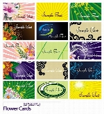 کارت ویزیت رنگی گلدارFlower Cards