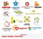 مجموعه تصاویر آرشیو ایده لوگوLogos Design Elements