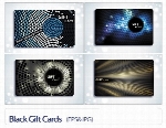 کارت ویزیت های هدیه سیاه رنگBlack Gift Cards