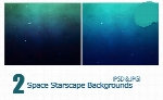تصاویر لایه باز پس زمینه فضایی ستاره دارSpace Star scape Backgrounds