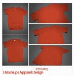 پیش نمایش طراحی پوشاکTshirt Mockups Apparel Design