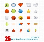 آیکون های وکتور توسعه وب25 Web Development Vector Icons