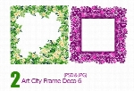 فریم گل دارArt City Frame Deco 06