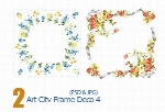 فریم گل دارArt City Frame Deco 04