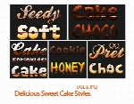 استایل های افکت متن به سبک کیک و شیرینیDelicious Sweet Cake Styles