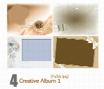تصاویر لایه باز فریم خلاقانهCreative Album 01