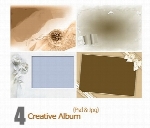 تصاویر لایه باز فریم خلاقانهCreative Album 02
