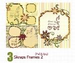 فریم تزیینی گل دارSkraps Frames 02