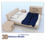 فایل آماده سه بعدی، اتاق خواب3D Bedroom Models