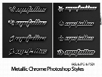 استایل های افکت متن به سبک فلزیMetallic Chrome Photoshop Styles
