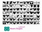 اشکال قلب 88Hearts Shapes